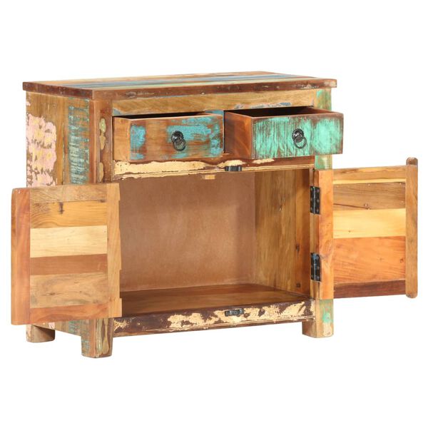 vidaXL Buffet 70x35x65 cm Bois de r&eacute;cup&eacute;ration massif