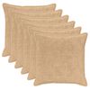 vidaXL Housse de coussin 6 pc HOUTEN Cr&egrave;me 65 x 65 cm