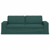 vidaXL Canap&eacute; Vert fonc&eacute; 222 x 80 x 82 cm tissu