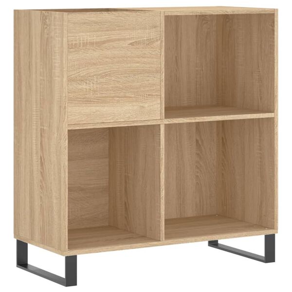 vidaXL Armoire à disques chêne sonoma 84,5x38x89 cm bois d'ingénierie