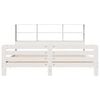 vidaXL Cadre de lit sans matelas blanc 180x200 cm bois massif de pin
