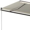 vidaXL Auvent automatique sur pied 350x250 cm Cr&egrave;me