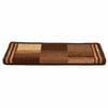 vidaXL Tapis d'escalier autoadhésifs 10 pcs 65x21x4 cm Marron