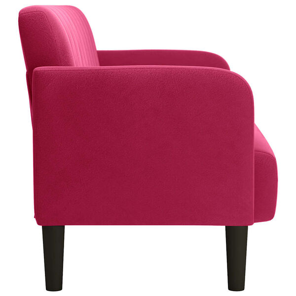 vidaXL Canap&eacute; causeuse rouge bordeaux 109 cm velours