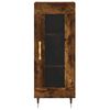 vidaXL Buffet haut Ch&ecirc;ne fum&eacute; 34,5x34x180 cm Bois d'ing&eacute;nierie