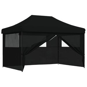 vidaXL Tente de f&ecirc;te Noir 279 x 410 x 315 cm Tissu Oxford