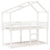vidaXL Lit superposé sans matelas blanc 90x190 cm bois de pin massif
