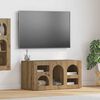 vidaXL Meuble TV Ch&ecirc;ne artisanal 80 x 35 x 40 cm Bois d'ing&eacute;nierie