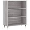 vidaXL Buffet sonoma gris 69,5x32,5x180 cm bois d'ing&eacute;nierie