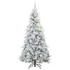 vidaXL Sapin de Noël Artificiel à Branches Articulées Blanc 240 cm