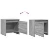 vidaXL Table de chevet Sonoma gris 45x34x44,5 cm bois d'ing&eacute;nierie