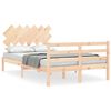 vidaXL Cadre de lit sans matelas 120x200 cm bois massif