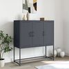 vidaXL Buffet haut anthracite 100,5x39x107 cm acier