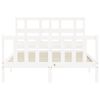 vidaXL Cadre de lit sans matelas blanc 140x200 cm bois de pin massif