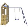 vidaXL Aire de jeux d'ext&eacute;rieur bois de pin impr&eacute;gn&eacute;