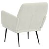 vidaXL Fauteuil Cr&egrave;me 62x79x79 cm Velours
