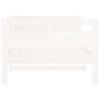 vidaXL Lit de jour sans matelas blanc bois de pin massif 90x200 cm