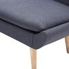 vidaXL Fauteuil sans accoudoirs avec repose-pied gris fonc&eacute; tissu