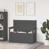 vidaXL Banc Gris 112,5x51,5x96,5 cm Bois de pin massif