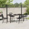 vidaXL Ensemble de salle &agrave; manger pour jardin 5 pcs Noir