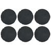 vidaXL Pierre de marchage 6 pcs Noir &Oslash; 45 x 1,8 cm Caoutchouc