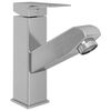 vidaXL Robinet de lavabo r&eacute;tractable de bain Argent&eacute; 157x172 mm