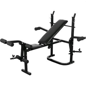vidaXL Banc de musculation noir