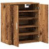 vidaXL Armoire à chaussures vieux bois 60x35x70 cm bois d'ingénierie