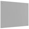 vidaXL Protection de cuisine Gris clair 80 x 50 cm verre tremp&eacute;