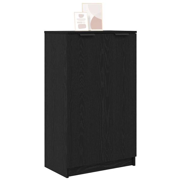 vidaXL Cabinet à chaussures avec étagère Chêne noir 59 x 35 x 100 cm