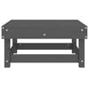 vidaXL Repose-pied de jardin gris bois de pin massif