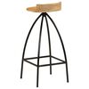 vidaXL Chaises de bar lot de 2 bois de manguier solide