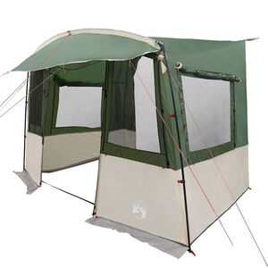 vidaXL Tente de hayon pour caravane avec toit Vert 352 x 250 x 240 cm