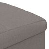 vidaXL Pouf de rangement avec coussin Taupe 40 x 40 x 45 cm tissu