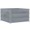 vidaXL Jardini&egrave;re gris 100x100 cm bois de pin massif