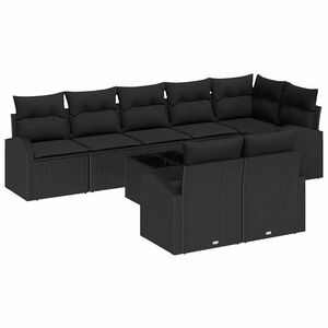 vidaXL Ensemble de canap&eacute; de jardin 9 pi&egrave;ces 8-Nombre de places
