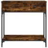 vidaXL Table console chêne fumé 75x34,5x75 cm bois d'ingénierie