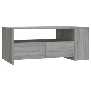 vidaXL Table basse sonoma gris 102x55x42 cm bois d'ingénierie