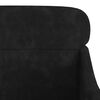 vidaXL Fauteuil Noir 63x76x80 cm Velours