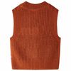 Gilet pull-over tricoté pour enfants cognac 104