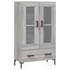 vidaXL Buffet haut sonoma gris 69,5x31x115 cm bois d'ing&eacute;nierie