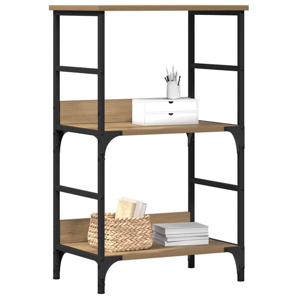 vidaXL Bibliothèque chêne artisanal 50x33x82 cm bois d'ingénierie