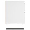vidaXL Tables de chevet 2 pcs blanc 40x35x50 cm bois d&rsquo;ing&eacute;nierie