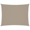 vidaXL Voile de parasol tissu oxford rectangulaire 3x4,5 m taupe