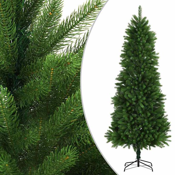 vidaXL Arbre de No&euml;l artificiel pr&eacute;-&eacute;clair&eacute; et boules 240 cm vert