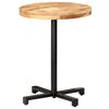 vidaXL Table de bistro Ronde Ø60x75 cm Bois de manguier brut