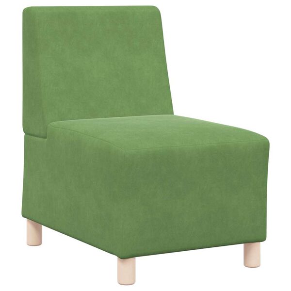 vidaXL Unit&eacute; de Sofa Modulaire Sans Accoudoirs 2 pcs Vert clair