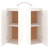 vidaXL Meubles TV 4 pcs Blanc Bois massif de pin
