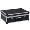 vidaXL Valise &agrave; outils 46 x 33 x 16 cm Noir Aluminium