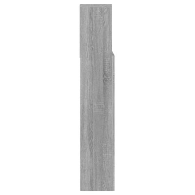 vidaXL Armoire de tête de lit Sonoma gris 140x19x103,5 cm